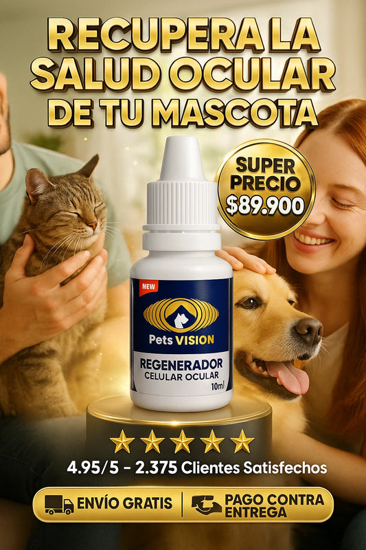 Pets Visión™ - Gotas Oculares para Mascotas
