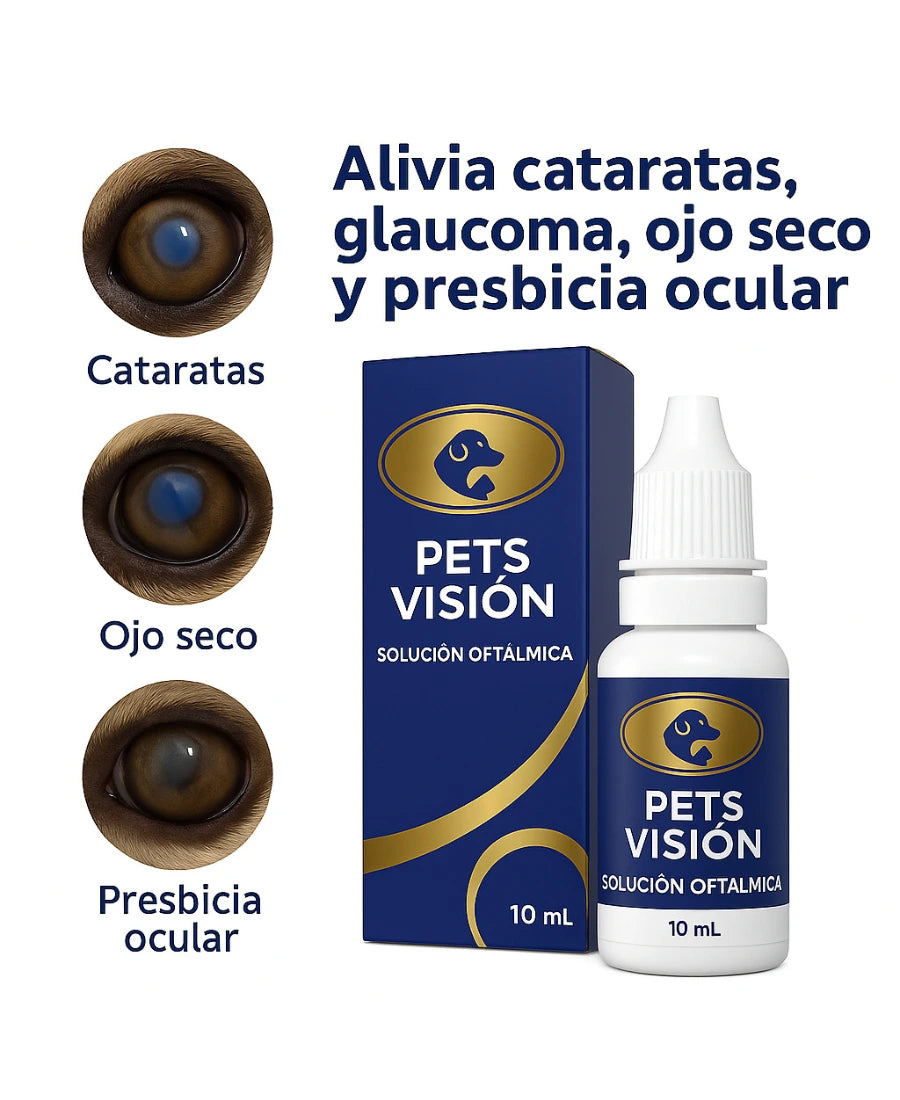Pets Visión™ - Gotas Oculares para Mascotas