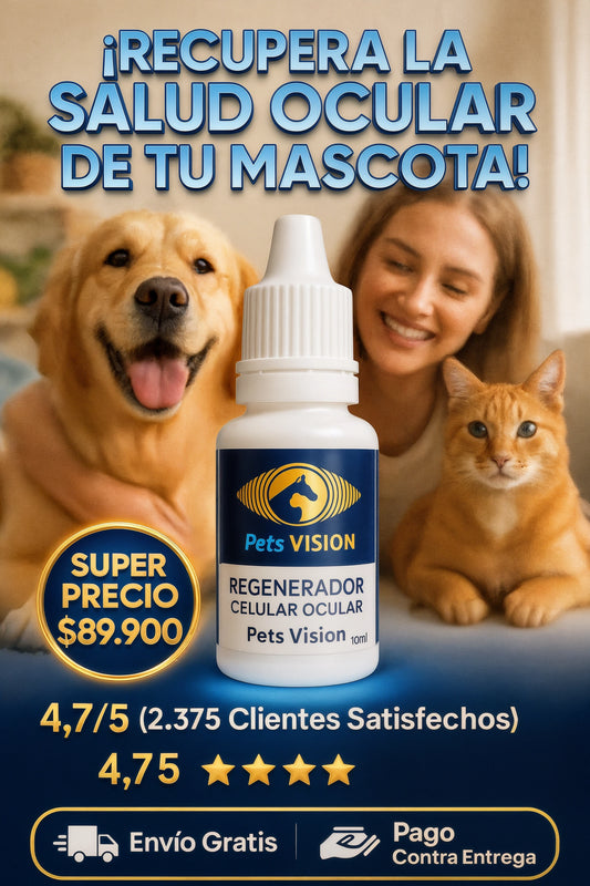 Pets Visión™ - Gotas Oculares para Mascotas